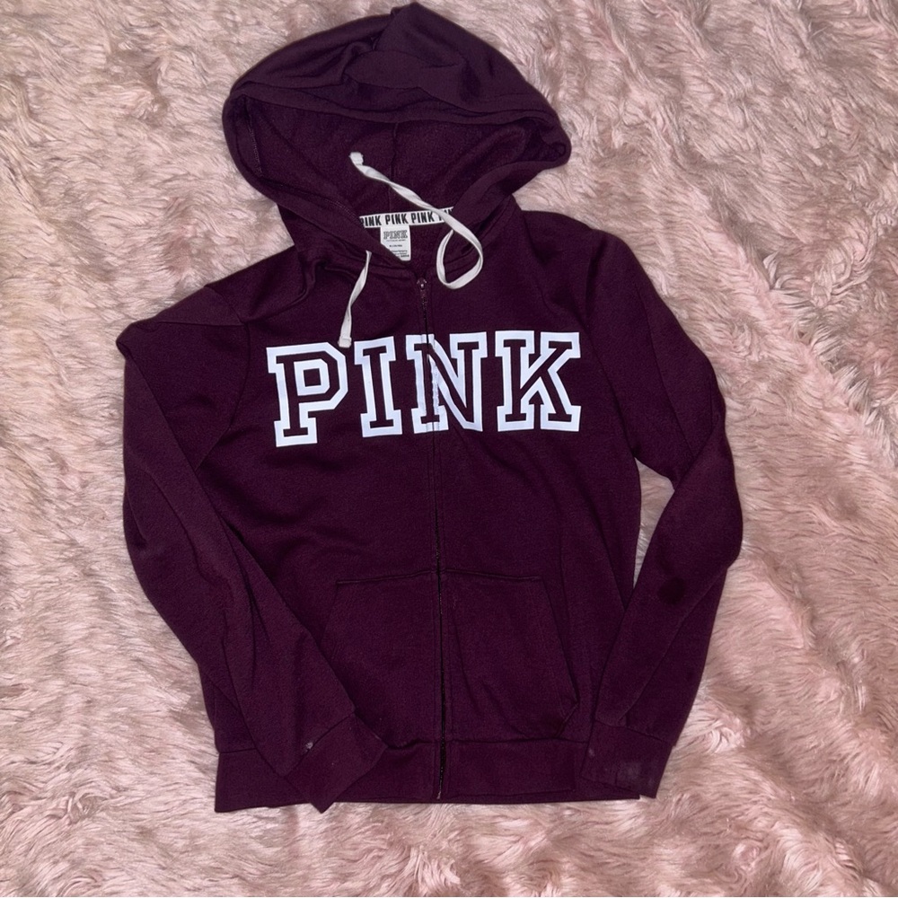 Pink zip up